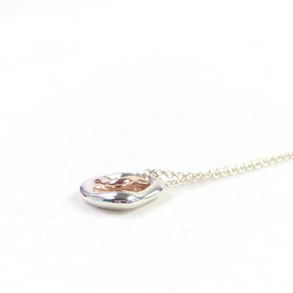 Tiffany & Co Elsa Peretti Open Heart Pendant 925 750 Combi