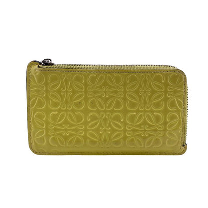 Loewe Fragment Case Card Case Anagram Coin Case Wallet Brand Coin Purse Yellow