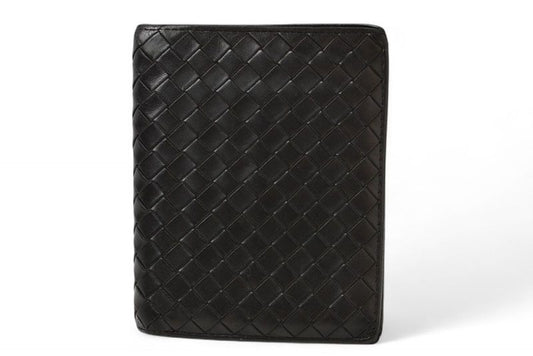Bottega Veneta Wallet Bottega Veneta Fold Wallet Intrecciato Black 169731