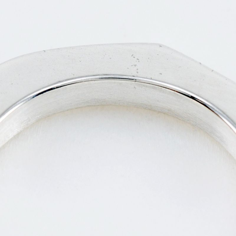 Gucci Nut Hexagon Silver 925 Size 10 Ladies 4.3g Ring