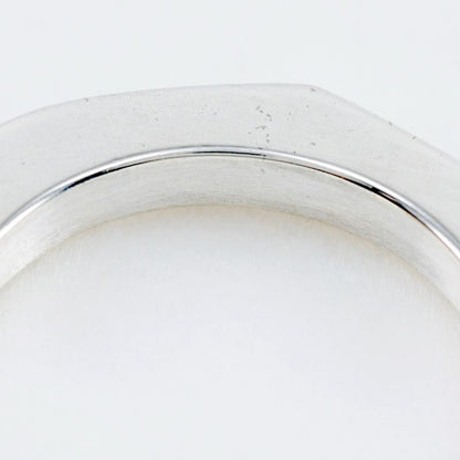 Gucci Nut Hexagon Silver 925 Size 10 Ladies 4.3g Ring