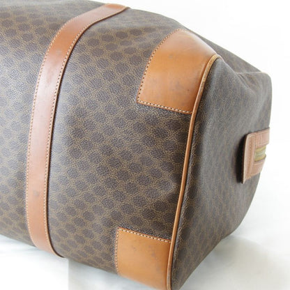 Celine Macadam Boston Bag Brown Leather High Brand Luxury Branded Ladies