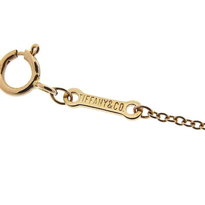 Tiffany & Co Infinity Cross Necklace 18K Yellow Gold 750 Yellow Gold 43cm