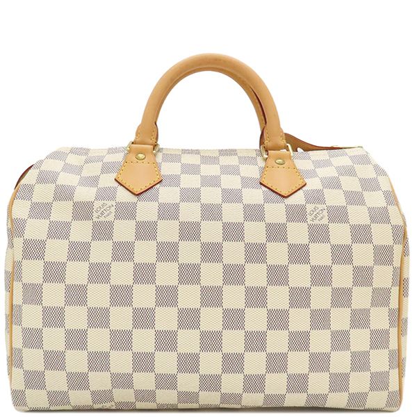 Louis Vuitton Handbag Speedy 30 Damier Azure Canvas Damier Azure Gold Hardware