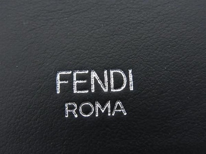 Patterned Fendi Zucca Strap-through Fur Shoulder Pad For Bag Beige And Brown