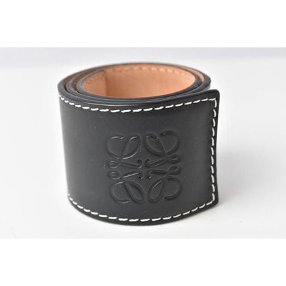 Unused Loewe Bracelet Bangle Men's Women's Anagram Black Blue