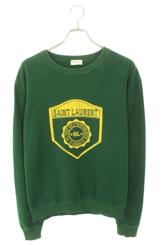 Saint Laurent Paris 22SS 686608 Y36rn Logo Print Cropped Sweatshirt Men's L