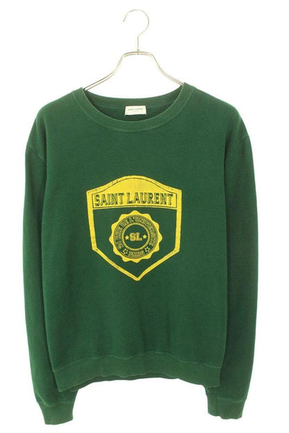 Saint Laurent Paris 22SS 686608 Y36rn Logo Print Cropped Sweatshirt Men's L