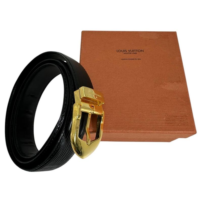 Louis Vuitton M6832q Epi Belt Santure Classic Belt Louis Vuitton Noir Black