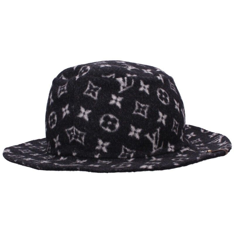 Louis Vuitton M76743 Bob Carry On Monogram Wool Bucket Hat Men's M