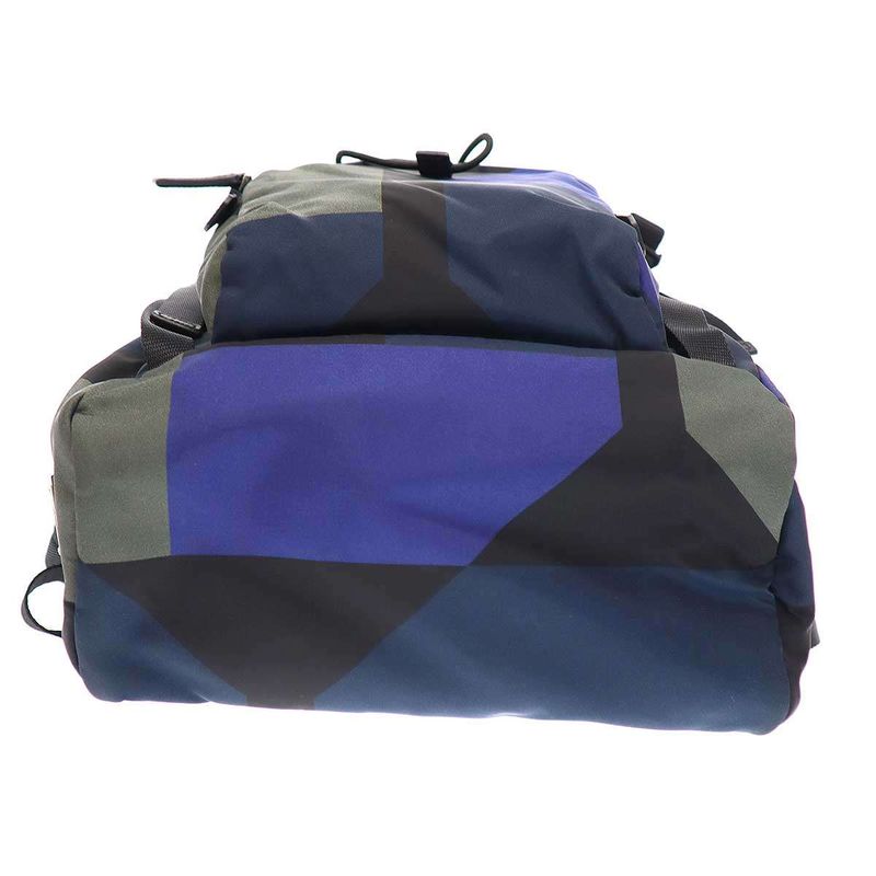 Prada 2vz135 Geometric Nylon Backpack Navy