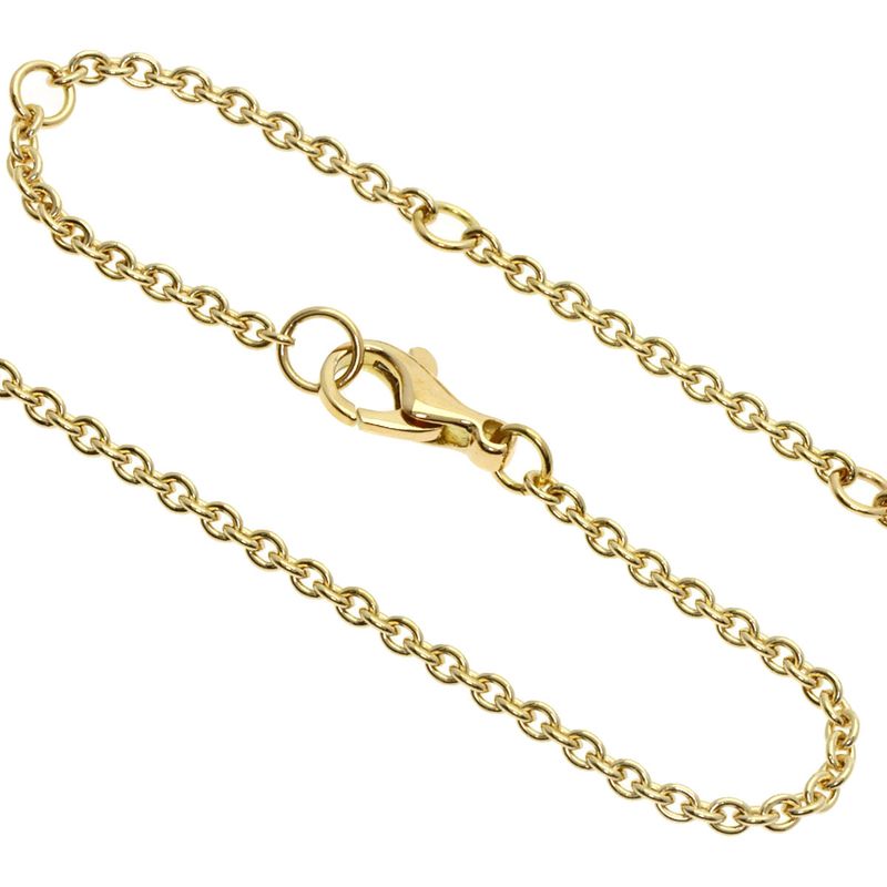 Chanel Suir Seigne Lapis Lazuli Necklace 18K Yellow Gold Ladies