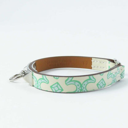 Hermes 2023 Rival Mini Silver Hardware Bracelet Leather Multi T2 B Engraved