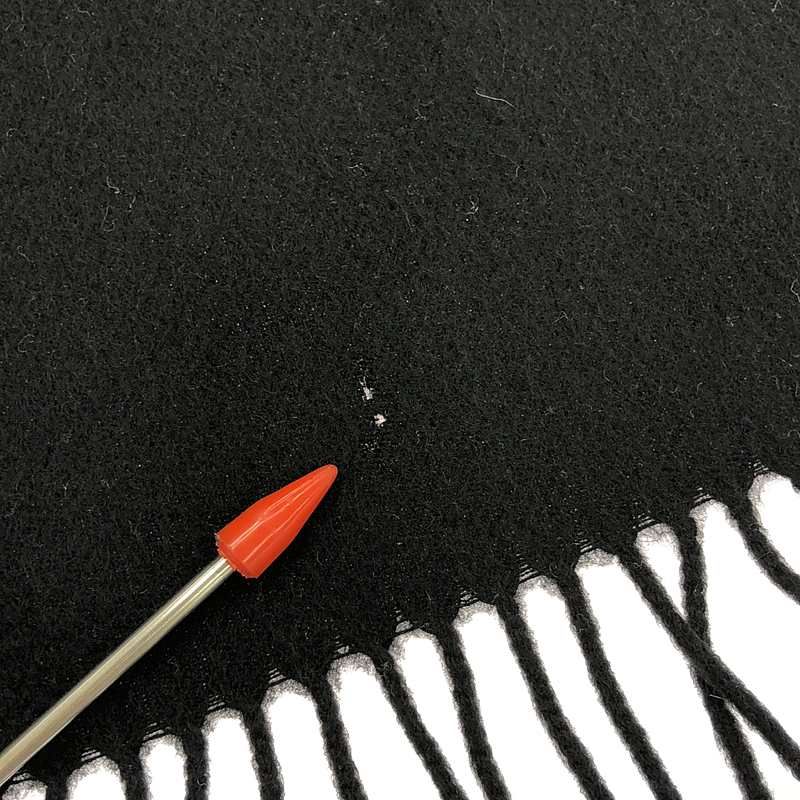 Hermes 100% Cashmere Fringe Large Shawl Scarf Unisex | Black | Men's