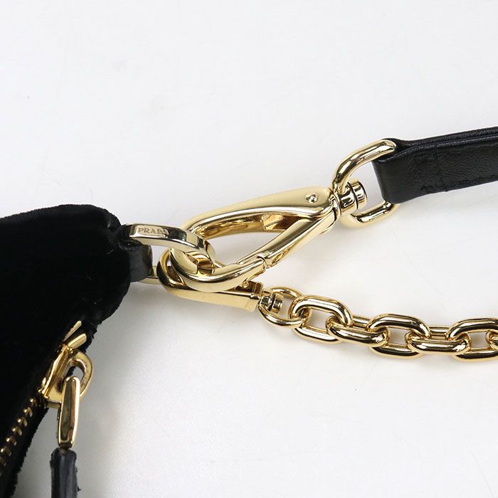 Prada Velvet Mini Bag Re-edition 1bc204 2C7Q F0002 Shoulder Bag Viscose Cupro
