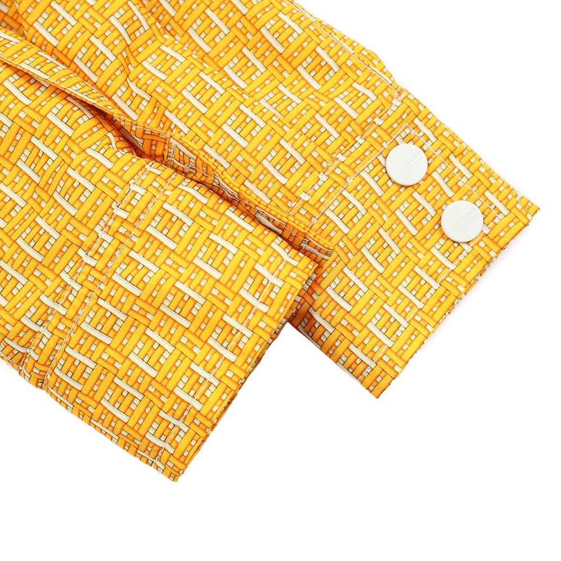 Fendi Ff Nylon Shirt Jacket 12cpc-20-2345 Yellow 38