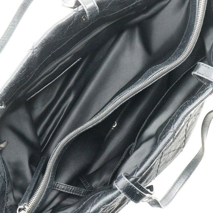 Chanel On The Road Coco Mark A48019 Leather Black Women's Tote Bag