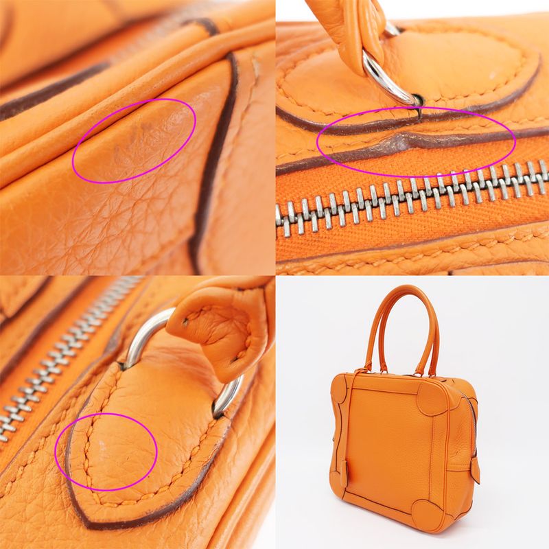 Hermes Omnibus Handbag Orange H Stamp Manufactured Around 2004