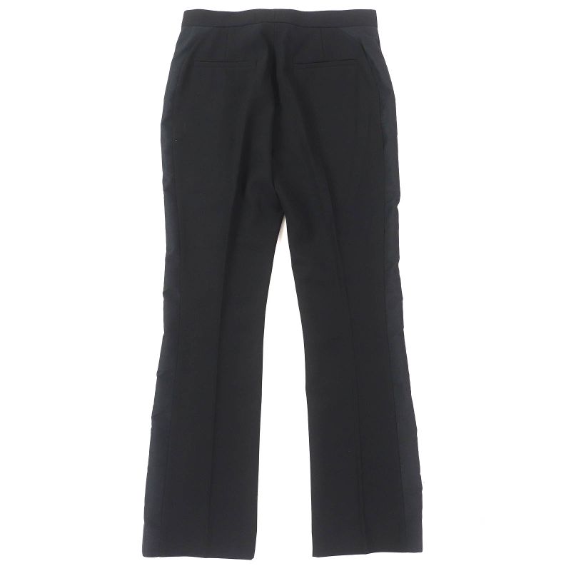 Louis Vuitton 24SS Wool Silk Sideline Straight Long Pants Black 36 Made In