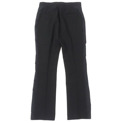 Louis Vuitton 24SS Wool Silk Sideline Straight Long Pants Black 36 Made In