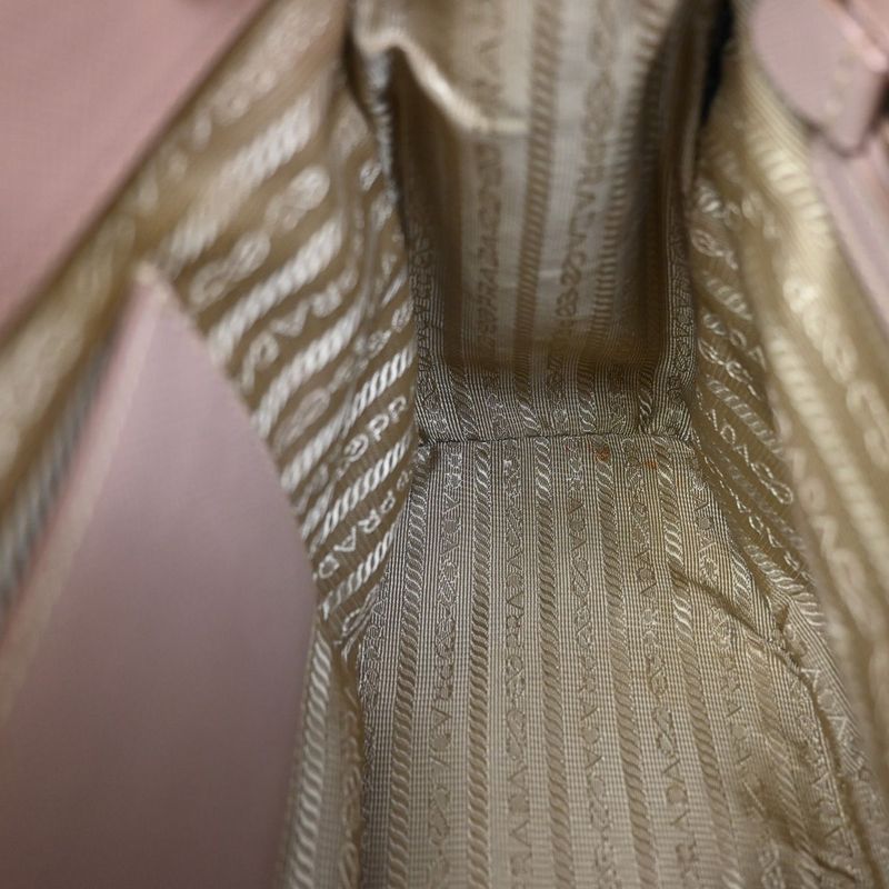 Prada Hand Shoulder Bag 2WAY Saffiano Leather Pink 14ka872