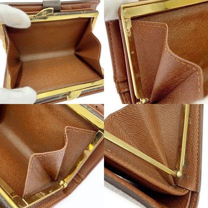 Louis Vuitton M61663 Monogram PVC Portmonnais Vieviennois Brown 403633 Bifold