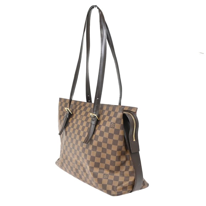 Louis Vuitton Shoulder Tote Bag Chelsea Damier Ebène N51119 16kb048