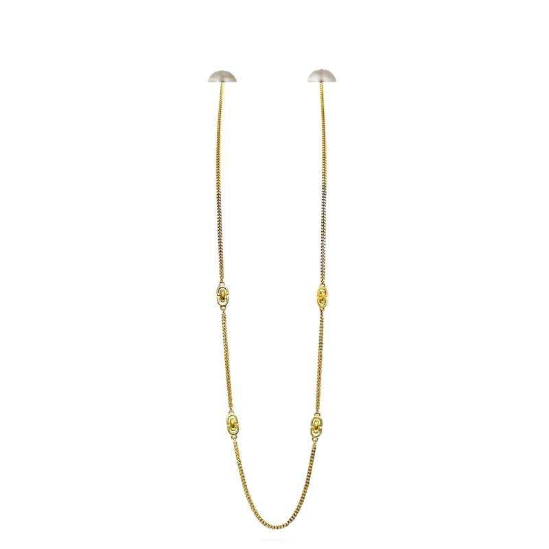 Christian Dior Long Necklace Gold Excellent Condition Vintage