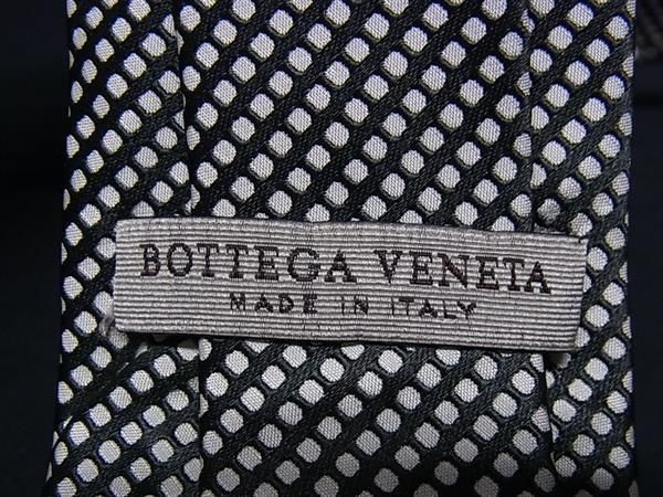 Bottega Veneta 100% Silk Dotted Polka Dot Business Tie Men's Black Db2931