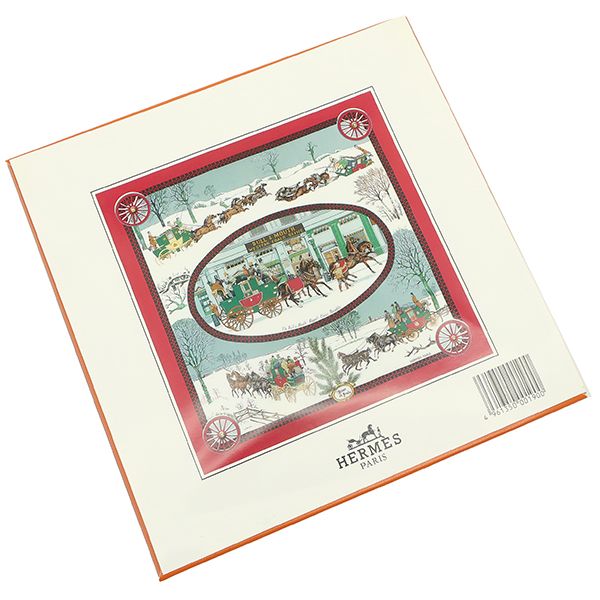 Hermes Scarf Carré 90 Carre Silk Red and Multicolor [the Bull & Mouth Regent's