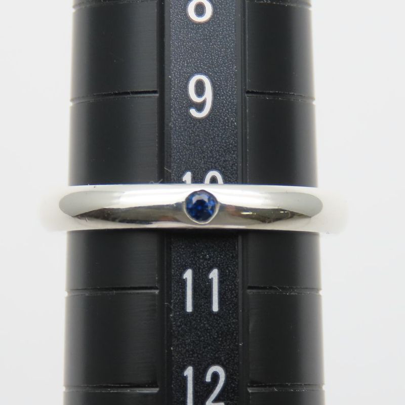 Tiffany & Co Ring - Ring Stacking Band Elsa Peretti 925 Silver Sapphire Approx