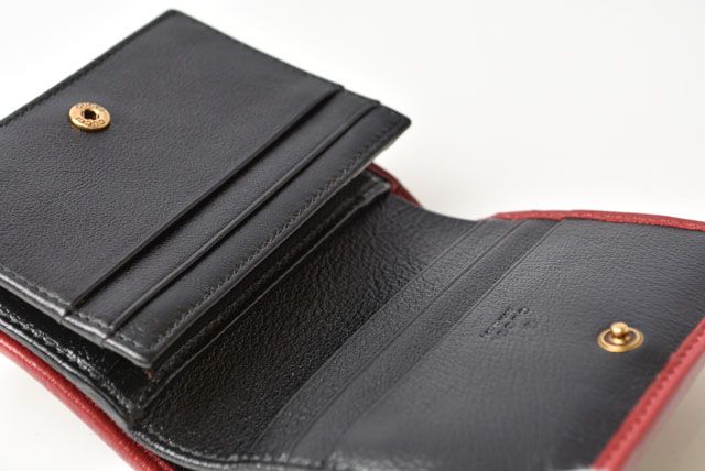 Unused Gucci Mini Wallet Fold Wallet GG Marmont 573811 0olox 9689