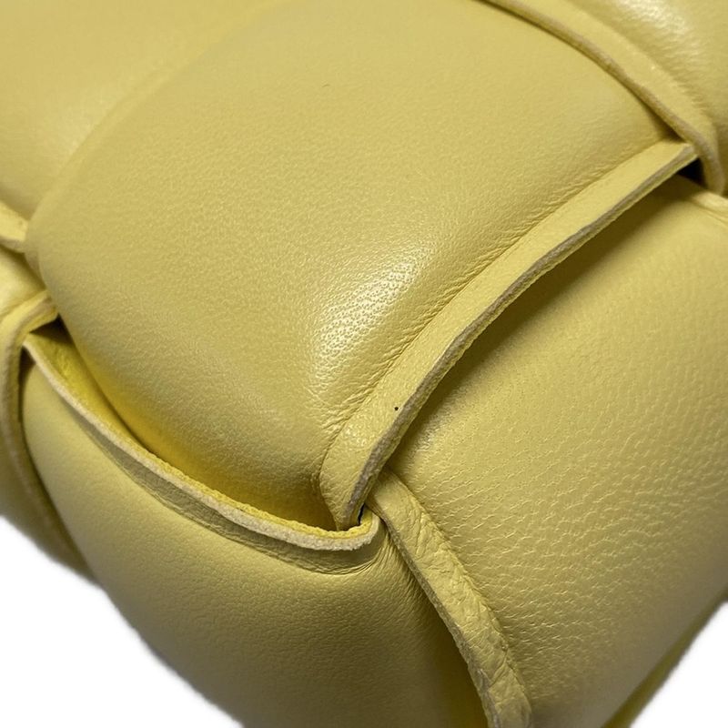 Bottega Veneta Shoulder Bag Padded Cassette Yellow Lambskin