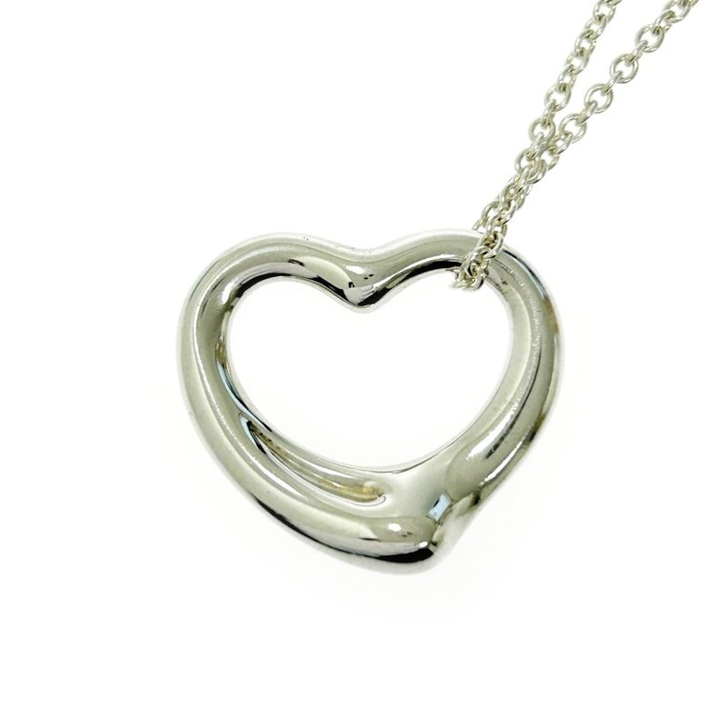 Tiffany & Co Tiffany & Co Silver Elsa Peretti Open Heart Necklace 6.8g 925
