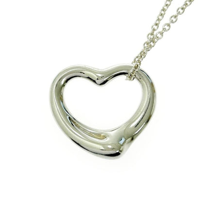Tiffany & Co Tiffany & Co Silver Elsa Peretti Open Heart Necklace 6.8g 925