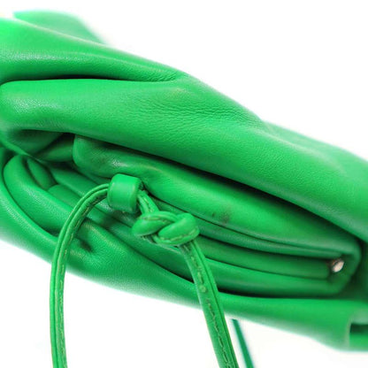 Bottega Veneta the Pouch Leather Mini Clutch Shoulder Bag Green