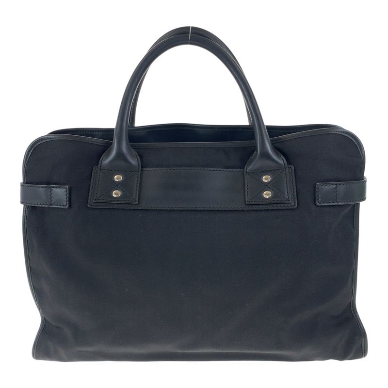 Gucci Sherry Line Black Silver Hardware Nylon 246410 Business Bag Handbag Men