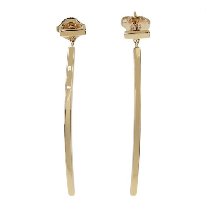 Tiffany & Co T-wire Bar Earrings 18K Pink Gold 750 Pink Gold Earring Accessories