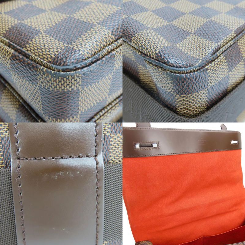 Louis Vuitton Shoulder Bag Broadway N42270 Damier Ebène Brown Gold Hardware