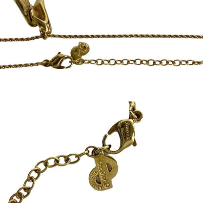 Christian Dior High Heel Motif Necklace Pendant Choker Accessory Gold 31435