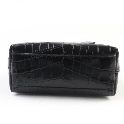 Saint Laurent Paris 712367 Mini Toy Shopping Leather Croc Shape Pressed 2WAY