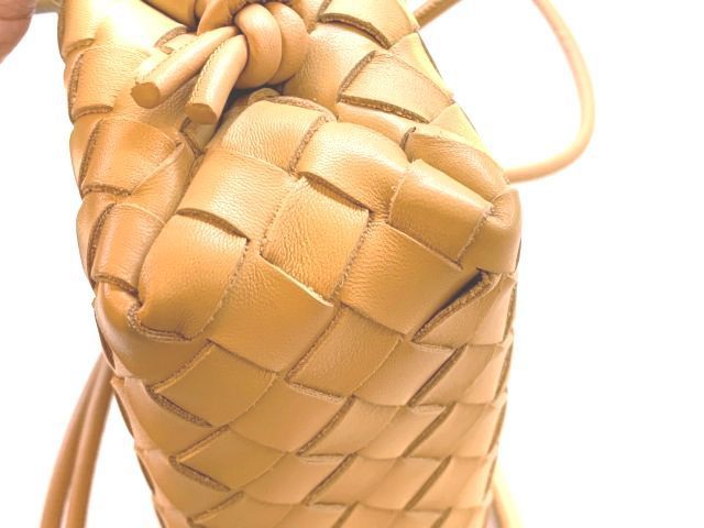 Pretty Bottega Veneta - Mini Loop Camera Bag 680254 Leather Beige Shoulder Bag