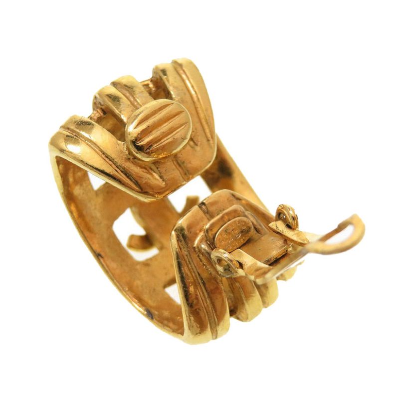 Chanel Coco Mark 96P Metal Gold Earrings 0101 Chanel