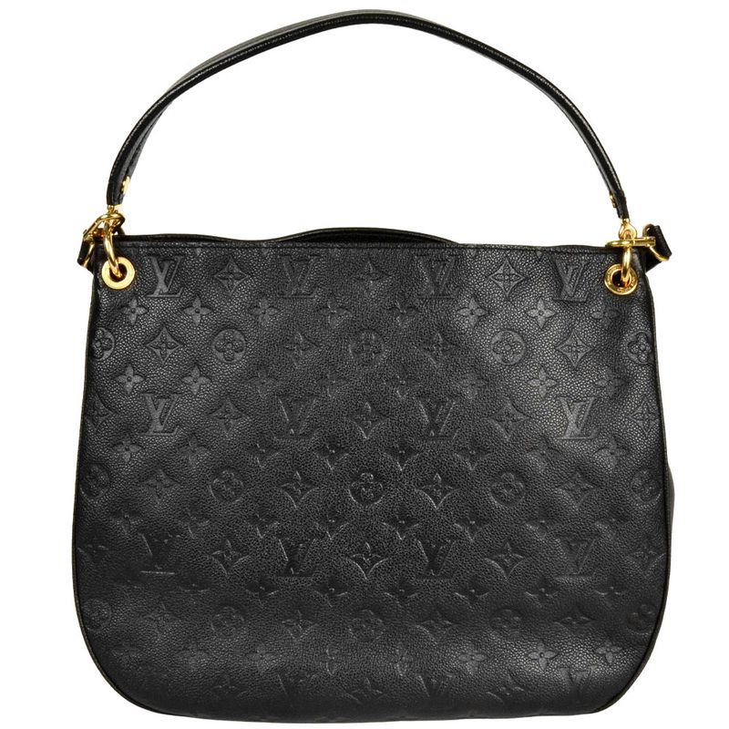 Louis Vuitton Spontini 2WAY Shoulder Bag Monogram Empreinte M42819 Black Gold