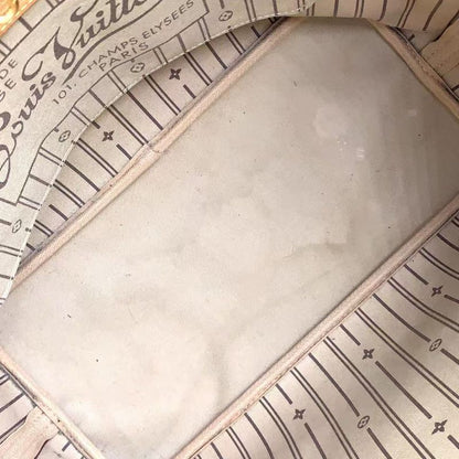 Louis Vuitton Neverfull MM Monogram Leather X PVC Brown Tote Bag Gold M40156