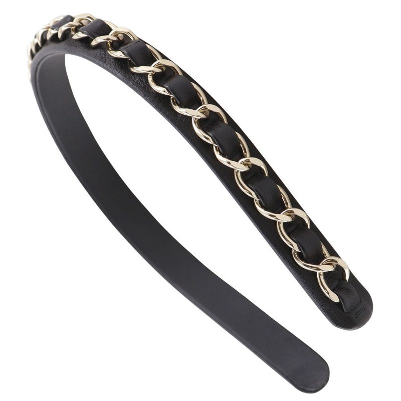 Chanel Catsuit Coco Mark Chain Lambskin Black/silver Women's Other Accessories