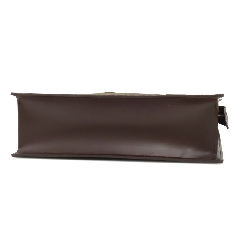 Louis Vuitton Venice PM Tote Bag Damier Canvas Damier Ebene Gold Hardware Brown