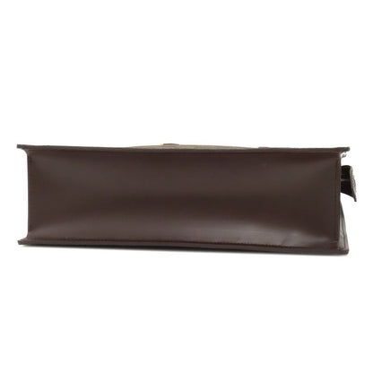 Louis Vuitton Venice PM Tote Bag Damier Canvas Damier Ebene Gold Hardware Brown