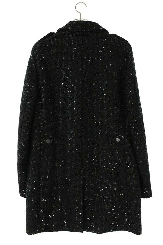 Saint Laurent Paris 641575 Y3b82 Sequined Long Coat Men's 48