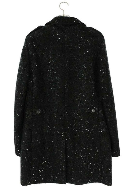 Saint Laurent Paris 641575 Y3b82 Sequined Long Coat Men's 48